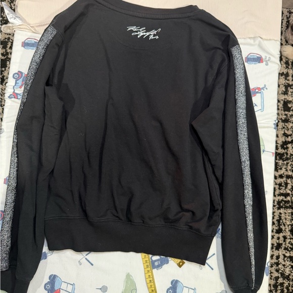 Karl Lagerfeld Black Sweater with Silver Details - Picture 4 of 6